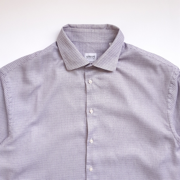Armani Collezioni 42-16.5 patterned button up shirt - Picture 3 of 8